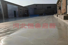 包头厂房院内地面增亮剂施工