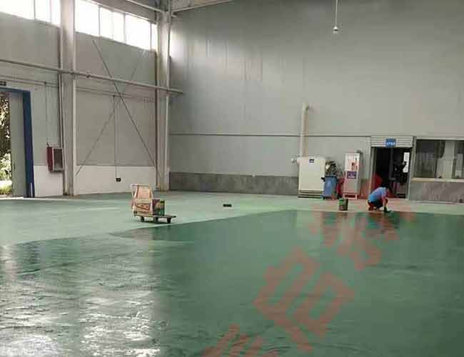 包头厂房地面打磨之后做环氧地坪漆案例展示