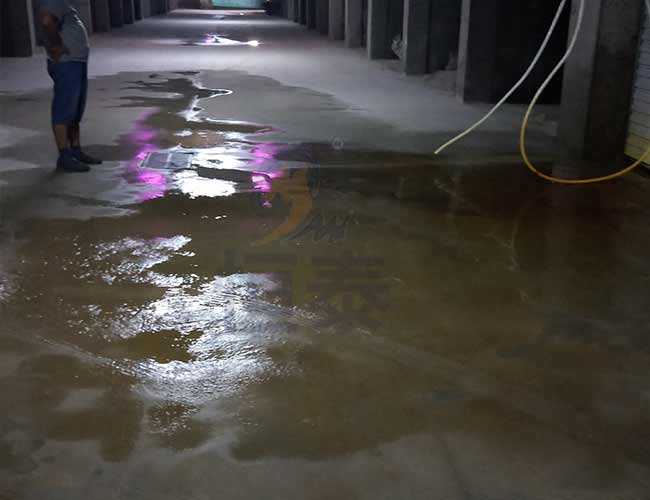 包头停车场地面固化施工案例