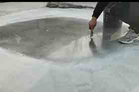 锡林浩特车位一角混凝土固化剂地坪施工效果展示
