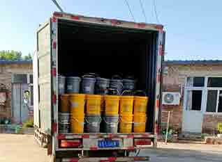 吉县三吨固化剂和抛光液客户自提直接拉工地施工
